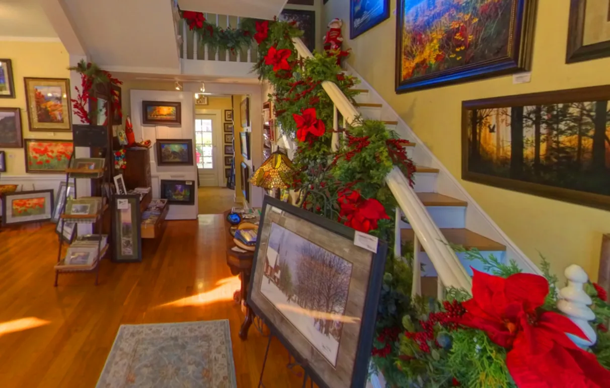 Our art gallery during Christmas